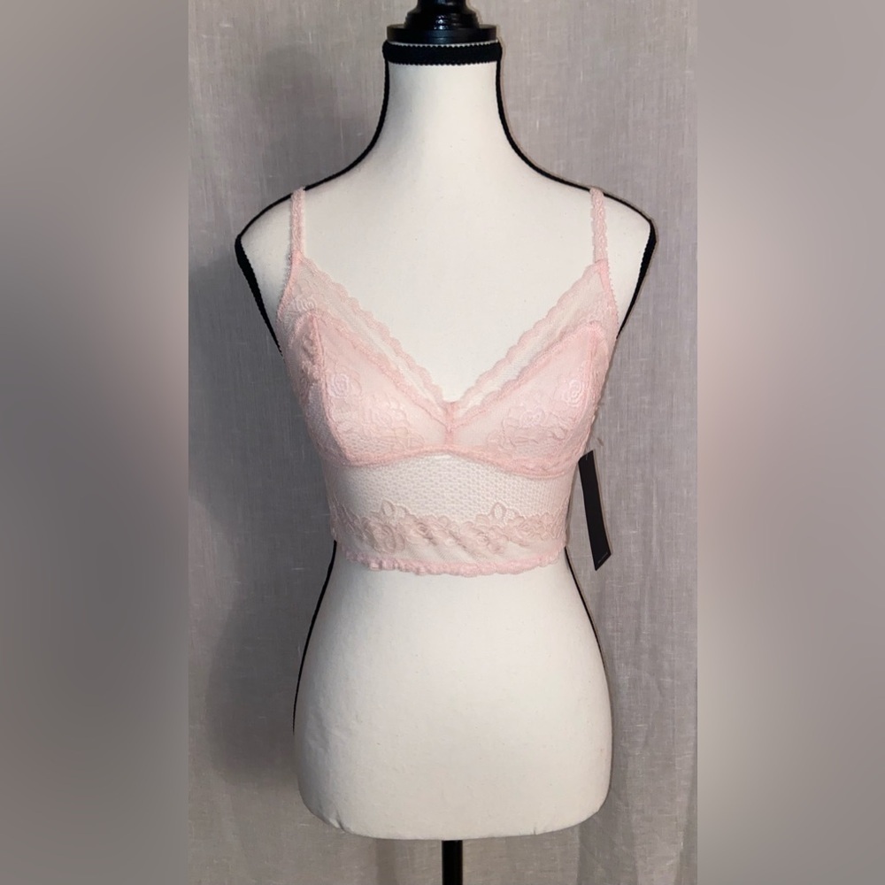 Platinum Lingerie soft pink Stretchy‎ Lace Bralette